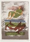 HENRY MOORE Reclining Figures.
